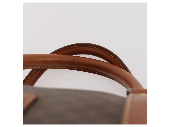 Céline Borsa Boston in tela Macadam CELINE in pelle PVC marrone e oro Auth ki6517 D'oro - vista 8