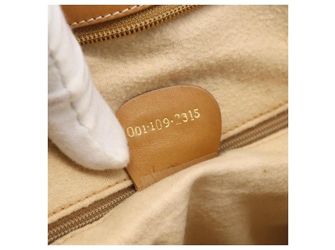 GUCCI Micro GG Supreme Tote Bag PVC Beige Gold Auth ki6597 Golden - view 12