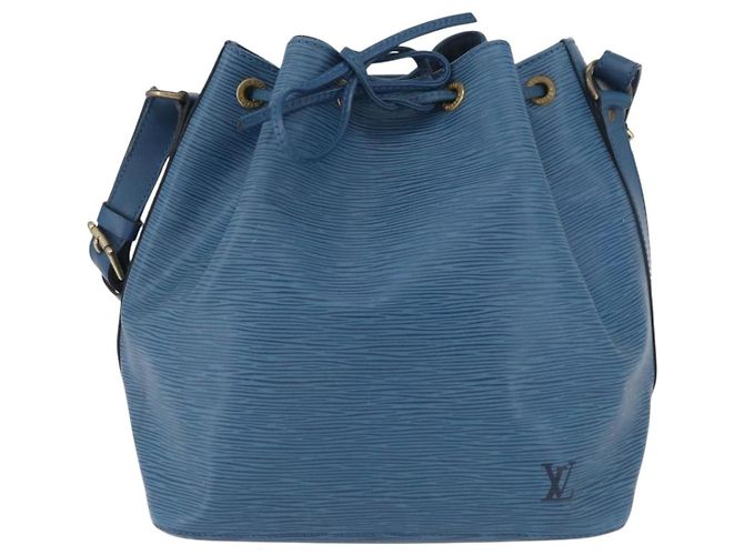 LOUIS VUITTON Epi Petit Noe Shoulder Bag Blue M44105 LV Auth ARZ531 - view 13