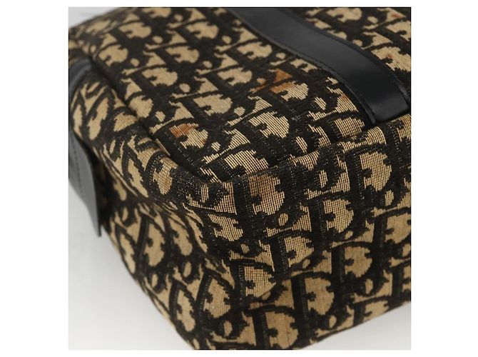 Christian Dior Trotter Canvas Handtasche Marinegold Auth BAZ596 Golden Marineblau - Ansicht 14