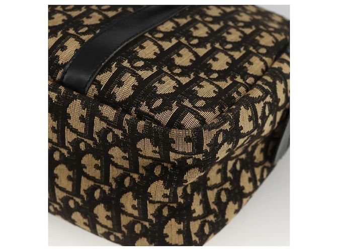 Christian Dior Trotter Canvas Handtasche Marinegold Auth BAZ596 Golden Marineblau - Ansicht 15