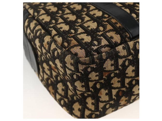 Christian Dior Trotter Canvas Handtasche Marinegold Auth BAZ596 Golden Marineblau - Ansicht 16