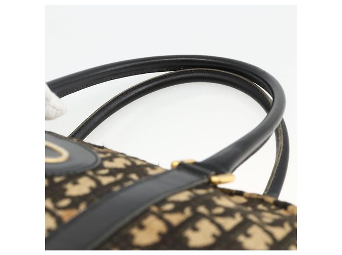 Christian Dior Trotter Canvas Handtasche Marinegold Auth BAZ596 Golden Marineblau - Ansicht 8