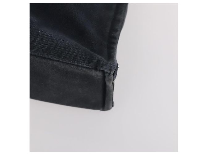 Hermès Borsa Tote HERMES in tela 2 pezzi Grigio Navy Auth bs33837 Marrone Blu navy - vista 16