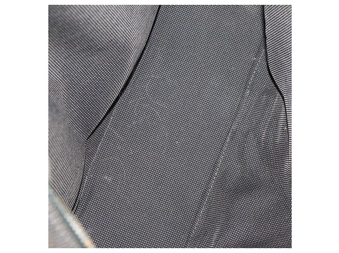 Hermès Borsa Tote HERMES in tela 2 pezzi Grigio Navy Auth bs33837 Marrone Blu navy - vista 9