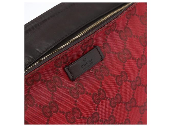 Borsa a Spalla GG Canvas Gucci Oro Rosso 308930 Auth ka3313 D'oro - vista 18