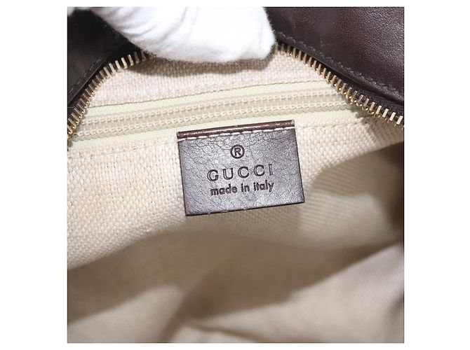 Borsa a Spalla GG Canvas Gucci Oro Rosso 308930 Auth ka3313 D'oro - vista 19