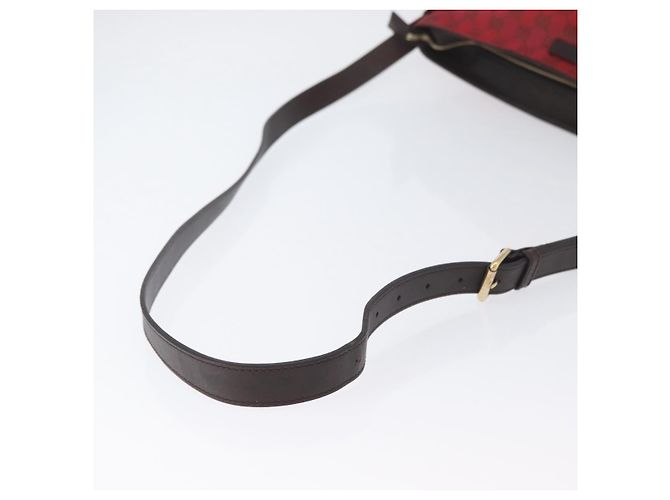 Borsa a Spalla GG Canvas Gucci Oro Rosso 308930 Auth ka3313 D'oro - vista 7