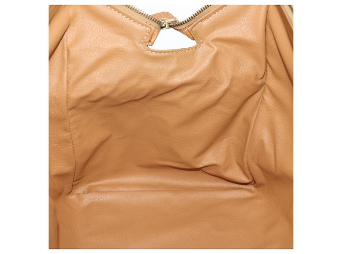 Céline Borsa Boston in tela Macadam CELINE in pelle PVC marrone e oro Auth mr2062 D'oro - vista 18