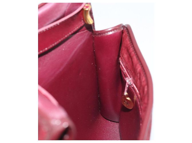 Borsa a Spalla in Tela Trotter Christian Dior Rossa Oro Auth BA11606 Rosso D'oro - vista 19