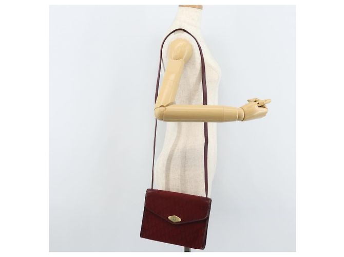 Borsa a Spalla in Tela Trotter Christian Dior Rossa Oro Auth BA11606 Rosso D'oro - vista 22