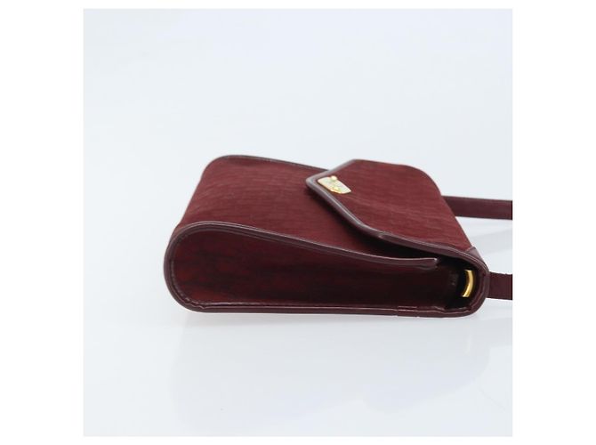 Borsa a Spalla in Tela Trotter Christian Dior Rossa Oro Auth BA11606 Rosso D'oro - vista 3