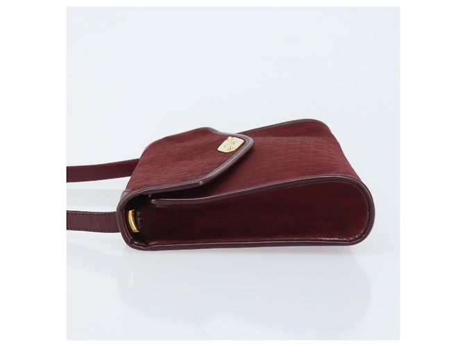 Borsa a Spalla in Tela Trotter Christian Dior Rossa Oro Auth BA11606 Rosso D'oro - vista 4
