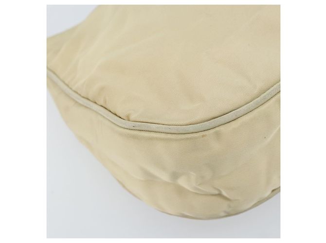 Borsa a Spalla PRADA Nylon Beige Oro Auth LNZ823 D'oro - vista 15