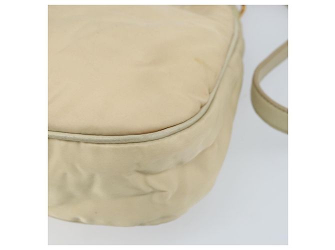 Borsa a Spalla PRADA Nylon Beige Oro Auth LNZ823 D'oro - vista 16