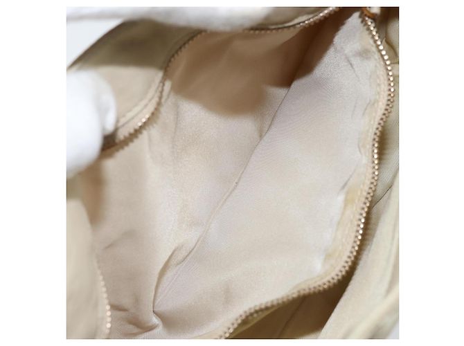 Borsa a Spalla PRADA Nylon Beige Oro Auth LNZ823 D'oro - vista 22