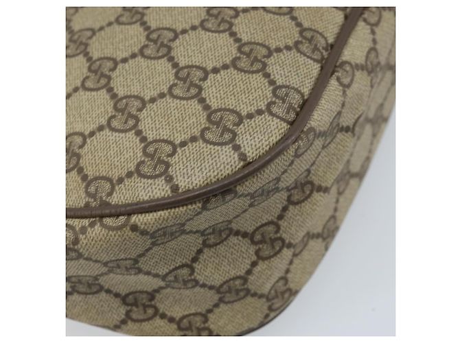 Borsa Sherry Line GG Supreme Web di GUCCI in PVC beige e oro 89 02 032 Auth LNZ714 D'oro - vista 17