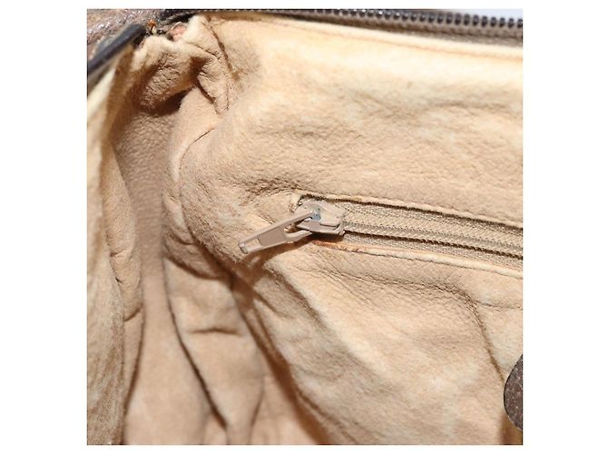 Borsa Sherry Line GG Supreme Web di GUCCI in PVC beige e oro 89 02 032 Auth LNZ714 D'oro - vista 22