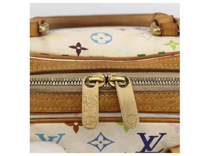 LOUIS VUITTON Handtasche Priscilla Monogramm Multicolor Weiß M40096 LV Auth AMZ313A - Ansicht 10