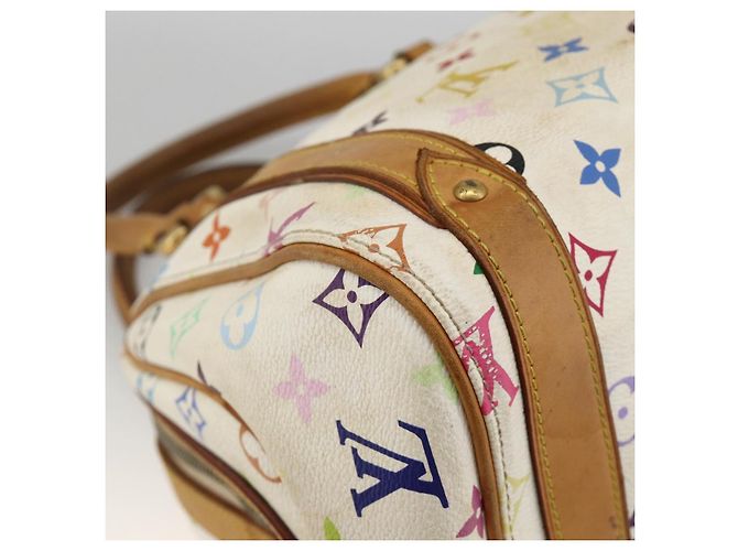 LOUIS VUITTON Handtasche Priscilla Monogramm Multicolor Weiß M40096 LV Auth AMZ313A - Ansicht 16
