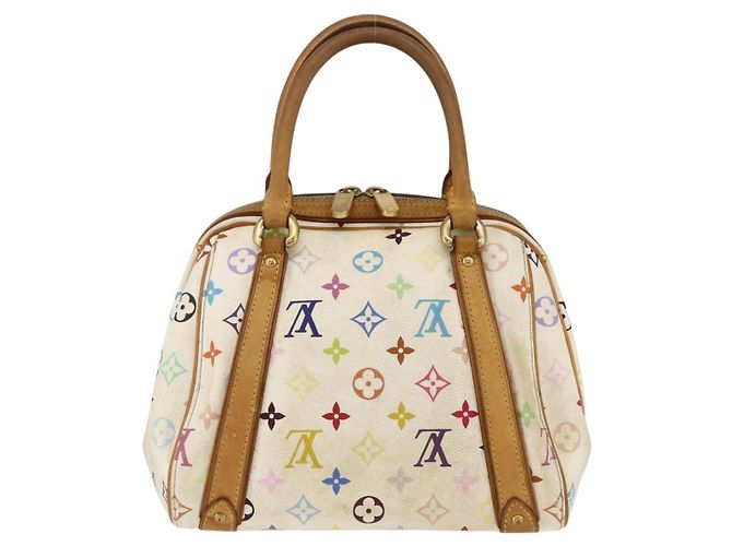 LOUIS VUITTON Handtasche Priscilla Monogramm Multicolor Weiß M40096 LV Auth AMZ313A - Ansicht 2