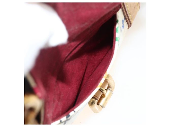 LOUIS VUITTON Handtasche Priscilla Monogramm Multicolor Weiß M40096 LV Auth AMZ313A - Ansicht 20