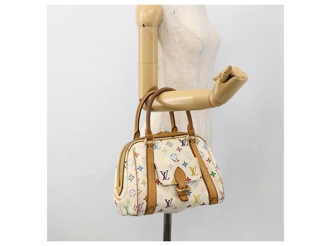 LOUIS VUITTON Handtasche Priscilla Monogramm Multicolor Weiß M40096 LV Auth AMZ313A - Ansicht 21