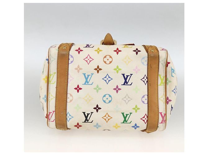 LOUIS VUITTON Handtasche Priscilla Monogramm Multicolor Weiß M40096 LV Auth AMZ313A - Ansicht 5
