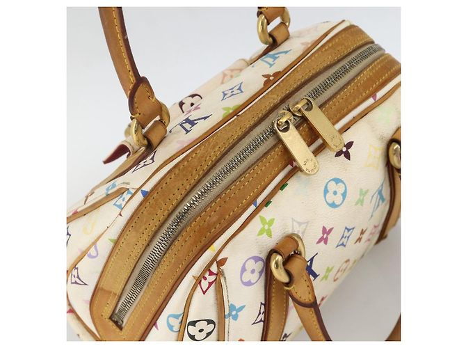 LOUIS VUITTON Handtasche Priscilla Monogramm Multicolor Weiß M40096 LV Auth AMZ313A - Ansicht 6