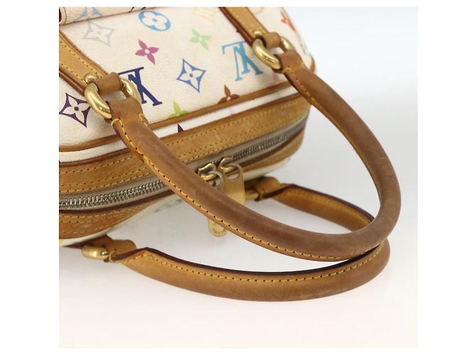 LOUIS VUITTON Handtasche Priscilla Monogramm Multicolor Weiß M40096 LV Auth AMZ313A - Ansicht 7