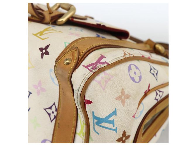 LOUIS VUITTON Handtasche Priscilla Monogramm Multicolor Weiß M40096 LV Auth AMZ313A - Ansicht 9