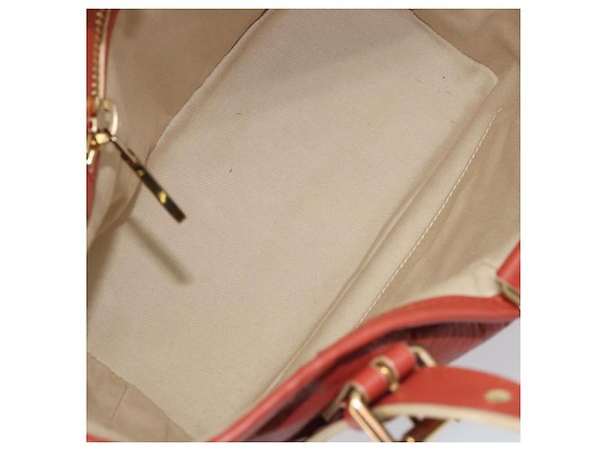Chloé Borsa a mano Chloe in pelle rossa e oro Auth BA11654 Rosso D'oro - vista 11