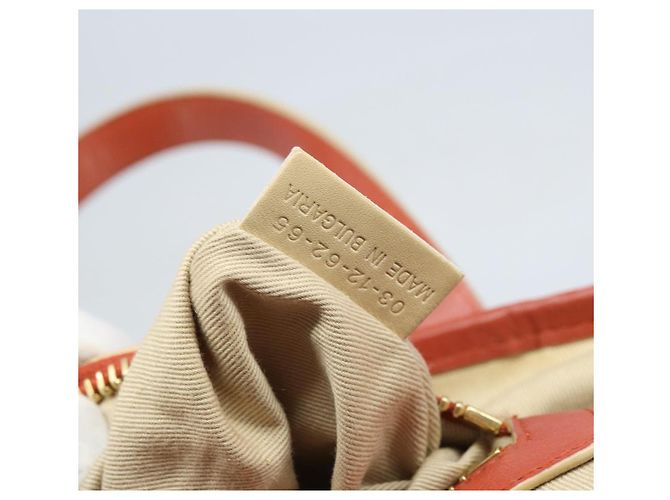 Chloé Borsa a mano Chloe in pelle rossa e oro Auth BA11654 Rosso D'oro - vista 12