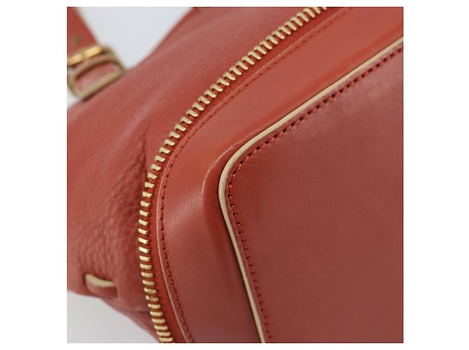 Chloé Borsa a mano Chloe in pelle rossa e oro Auth BA11654 Rosso D'oro - vista 14