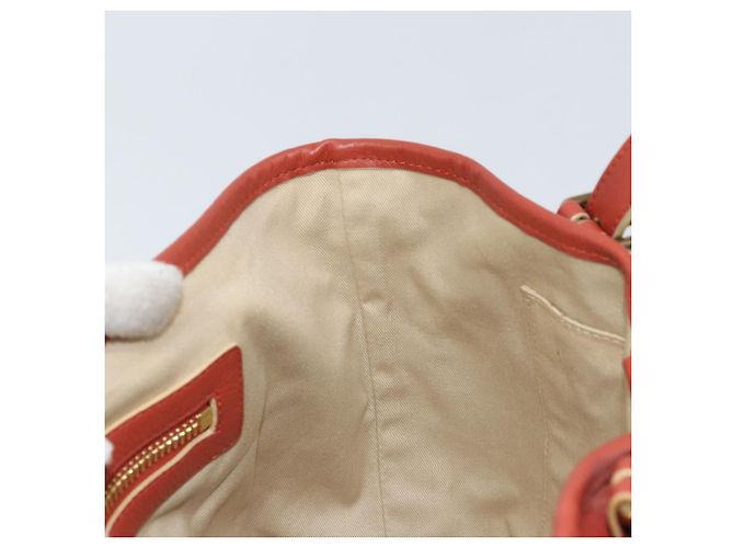 Chloé Borsa a mano Chloe in pelle rossa e oro Auth BA11654 Rosso D'oro - vista 19