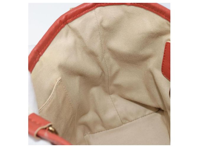 Chloé Borsa a mano Chloe in pelle rossa e oro Auth BA11654 Rosso D'oro - vista 20