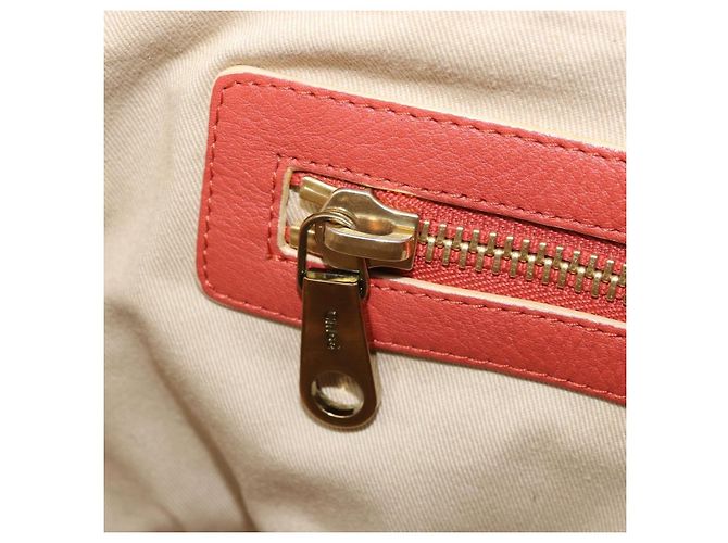 Chloé Borsa a mano Chloe in pelle rossa e oro Auth BA11654 Rosso D'oro - vista 21