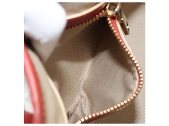 Chloé Borsa a mano Chloe in pelle rossa e oro Auth BA11654 Rosso D'oro - vista 22