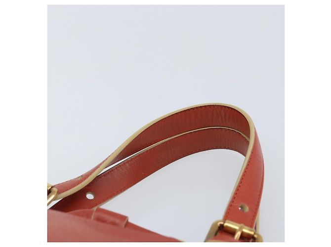 Chloé Borsa a mano Chloe in pelle rossa e oro Auth BA11654 Rosso D'oro - vista 8