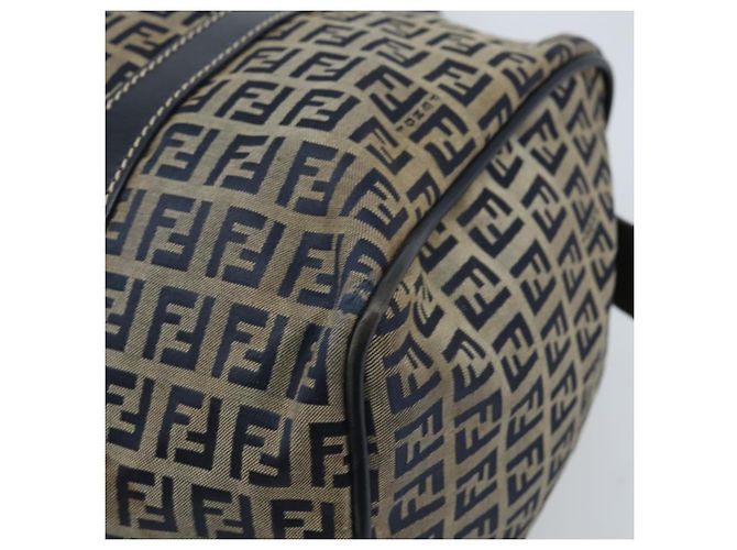 FENDI Zucchino Canvas Tote Bag Navy Silber Auth LNZ696 Marineblau - Ansicht 15