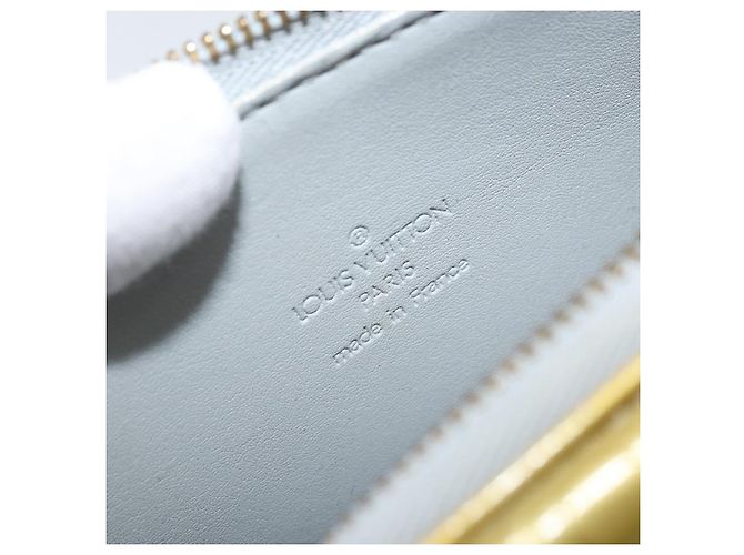 LOUIS VUITTON Bolsa de Accesorios Motto Monogram Vernis Gris M91030 LV Auth BA11648 - vista 10
