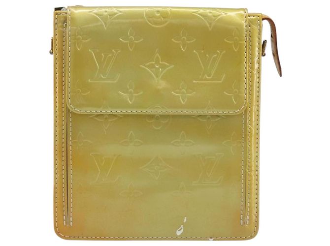 LOUIS VUITTON Bolsa de Accesorios Motto Monogram Vernis Gris M91030 LV Auth BA11648 - vista 13