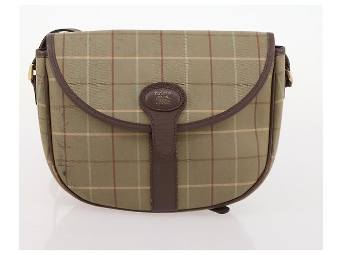 Borsa Burberrys Nova Check in tela e pelle 5 pezzi nero navy beige Auth fm5230 Blu navy - vista 22