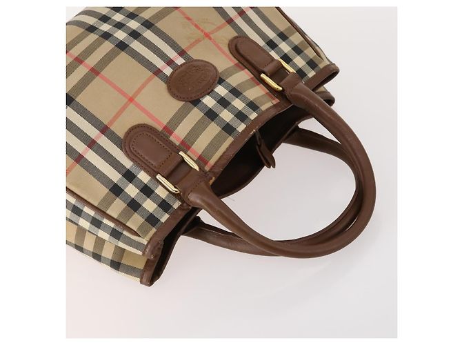Borsa Burberrys Nova Check in tela e pelle 5 pezzi nero navy beige Auth fm5230 Blu navy - vista 4