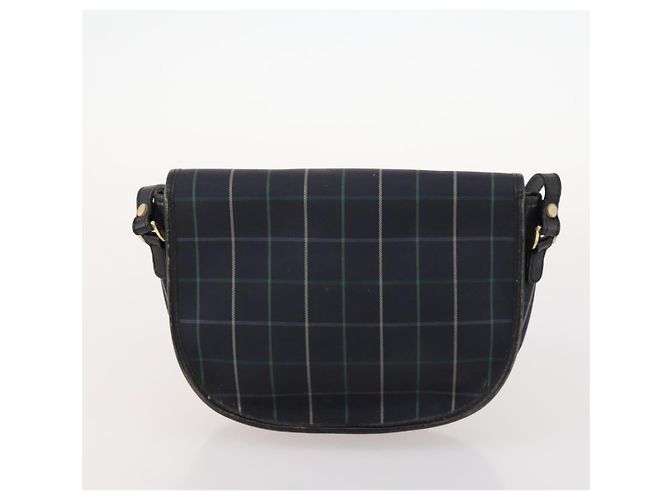 Borsa Burberrys Nova Check in tela e pelle 5 pezzi nero navy beige Auth fm5230 Blu navy - vista 8