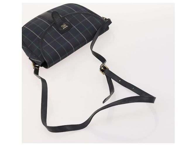 Borsa Burberrys Nova Check in tela e pelle 5 pezzi nero navy beige Auth fm5230 Blu navy - vista 9
