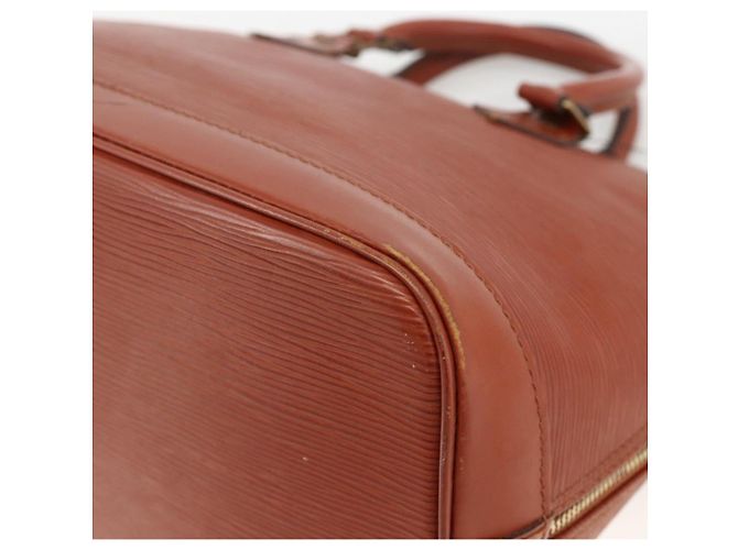 LOUIS VUITTON Borsa a Mano Epi Alma Marrone M52143 LV Auth LNZ957 - vista 15