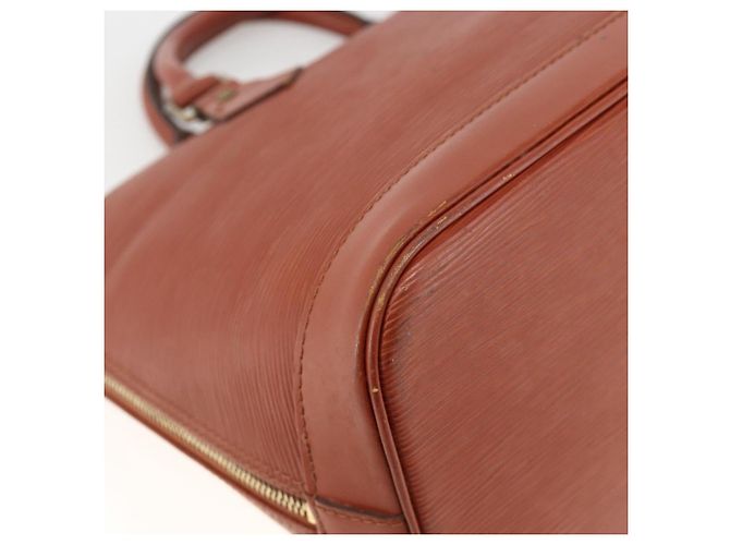 LOUIS VUITTON Borsa a Mano Epi Alma Marrone M52143 LV Auth LNZ957 - vista 16