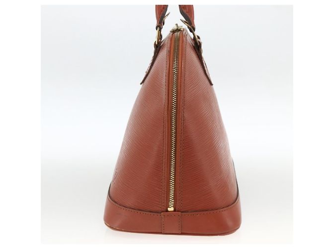 LOUIS VUITTON Borsa a Mano Epi Alma Marrone M52143 LV Auth LNZ957 - vista 4