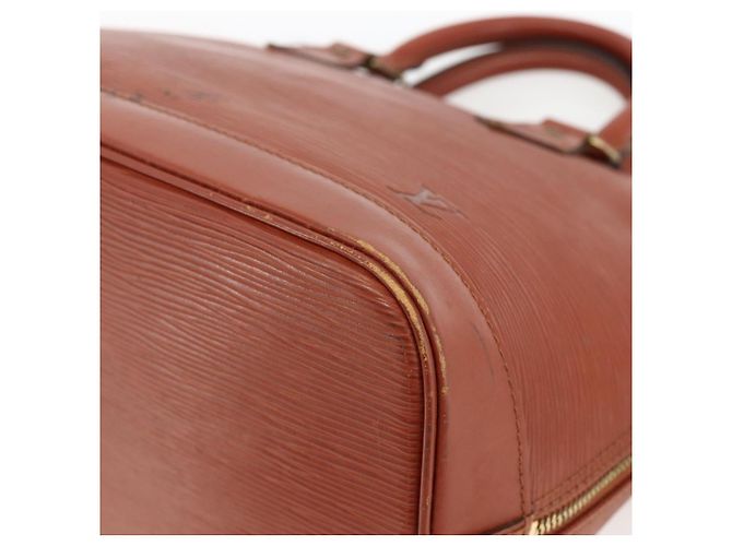 LOUIS VUITTON Borsa a Mano Epi Alma Marrone M52143 LV Auth LNZ957 - vista 9